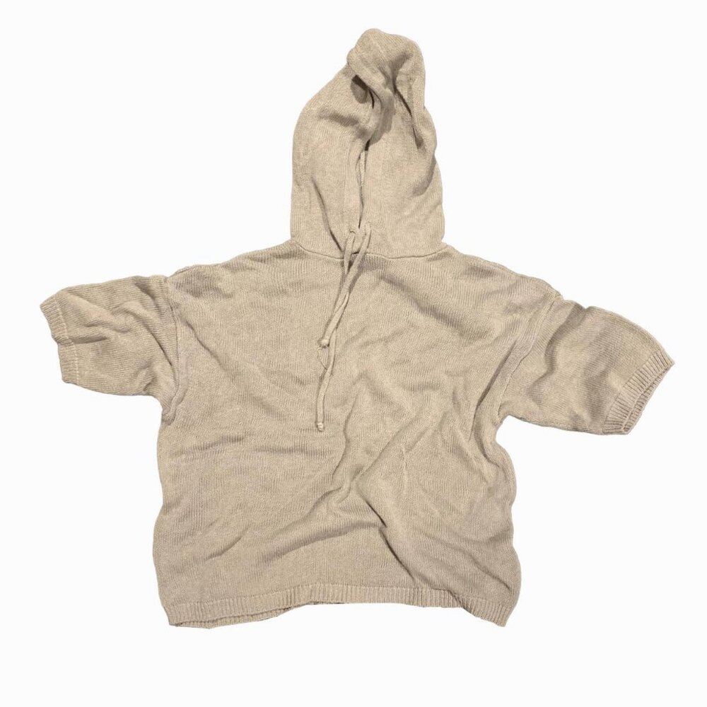zara knit poncho/hoodie